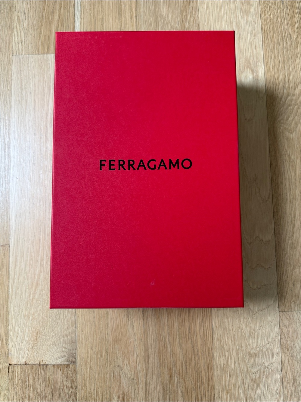 Ferragamo Red Logo Shoe Box